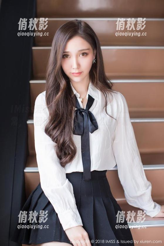 IMiss爱蜜社 - Flower朱可儿的制服日常，原图竟然无圣光？怎么回事啊，难道我眼花了？